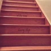 I Love You Every Step of the Way, Stairs Decor, Custom Vinyl, Vinyl Wall Lettering, Wall Decals, Stair Decals, Home Decor