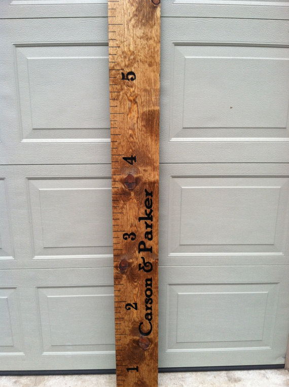 Personalized Giant Growth Chart Ruler A Pottery Barn Recreation on Luulla